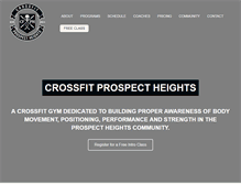 Tablet Screenshot of crossfitprospectheights.com